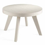 Mesa redonda extensible CHAPA DE ROBLE 120-160-200 cm.