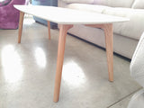 Mesa de centro rectangular de estilo nórdico 110 x 50 cm.