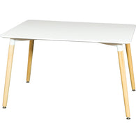 Mesa nórdica rectangular 120 x 80 cm