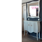 Mueble de recibidor neoclásico 80 cm. con espejo, ELIGE