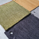 Taburete alto respaldo nórdico tapizado de madera maciza
