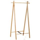 Perchero de barra de madera de diseño 151 cm. alto