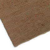 Alfombra rectangular rombos marrón y beige