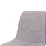 4 sillas tela gris patas negras