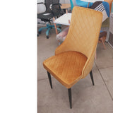 Silla Empire terciopelo dorado