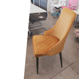 Silla Empire terciopelo dorado