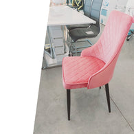 Silla Empire terciopelo rosa