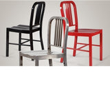 4 sillas metal roja
