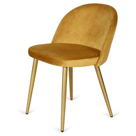 Silla nórdica nube terciopelo dorado GOLD