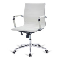 Silla de oficina respaldo estándar blanca