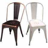 Silla Tolix Vintage blanco / negro
