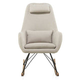 Balancín Mecedora Mid Century color crema