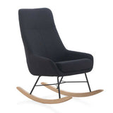 Balancín Mecedora Mid Century color gris oscuro