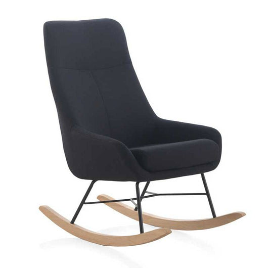 Balancín Mecedora Mid Century color gris oscuro