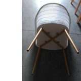 Sillón nórdico blanco para exterior