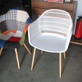 Sillón nórdico blanco para exterior