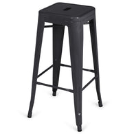 Pack 4 taburetes alto Tolix negro